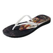 Lady of Shallot op de boot Waterhouse Art Teenslip Teenslippers (Schuin)