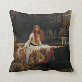Lady of Shallot Pre-Rafaëlitische Schilderij Kussen