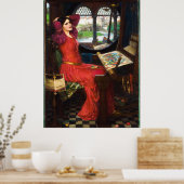 Lady of Shalott, 1915 door John William Waterhouse Poster (Keuken)