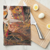 Lady of Shalott John William Waterhouse Theedoek (Quarter Fold)