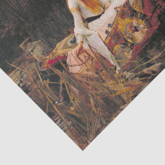 Lady of Shalott John William Waterhouse Tissuepapier (Detail)