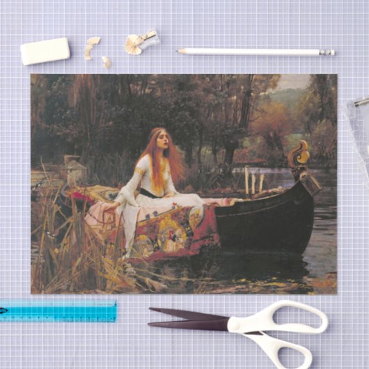 Lady of Shalott John William Waterhouse Tissuepapier (Craft)