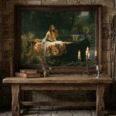 Lady of Shalott op boot door John William Waterhou Poster