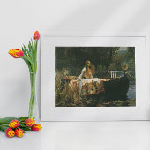 Lady of Shalott op boot door John William Waterhou Poster