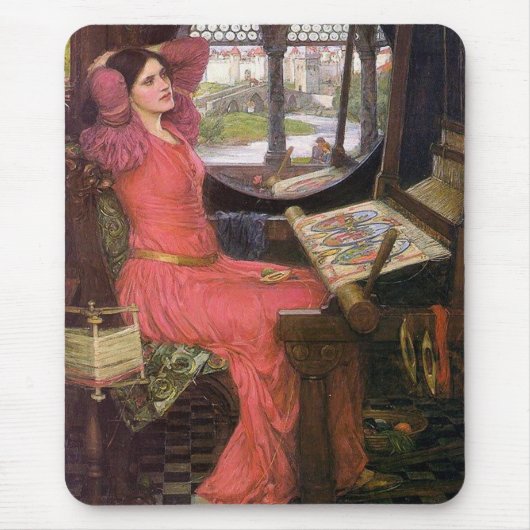 Lady of Shalott Pre-Raphaelite door J. W. Waterhou Muismat (Voorkant)