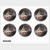 Lady of Shalott Ronde Sticker (Vel)