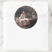 Lady of Shalott Ronde Sticker (Tas)