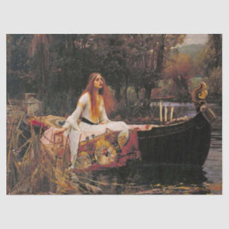 Lady of Shalott van John William Waterhouse Tissuepapier