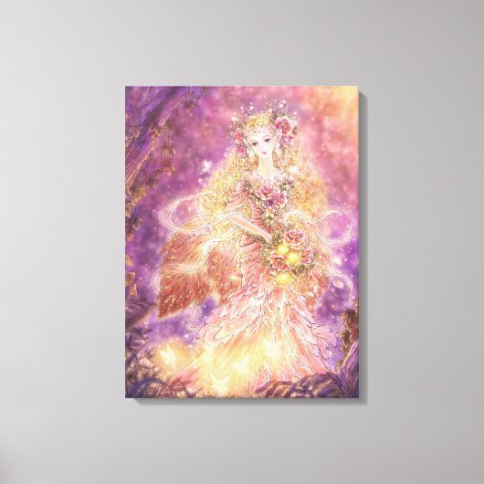 Lady of the Forest Fantasy Art Canvas Print (Voorkant)