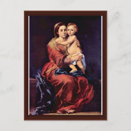 Lady of the Rosary Briefkaart (Voorkant)