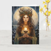 Lady of the Winter Light  Kaart (Gele Bloem)