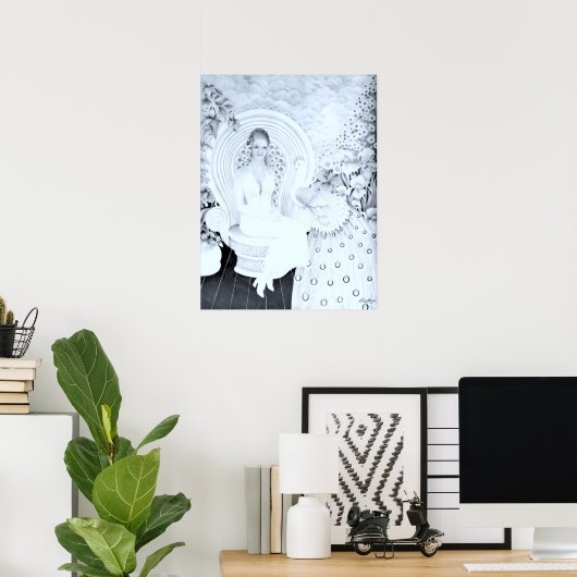    Lady of Tranquility Poster (Thuiskantoor)