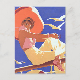 Lady On a Cruise Briefkaart