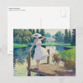 Lady on the Dock Briefkaart (Voorkant / Achterkant)