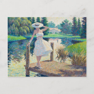 Lady on the Dock Briefkaart