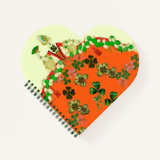 LADY ORANGE EN KLAVEREN St. Patrick's Dag Notitieboek (Voorkant)