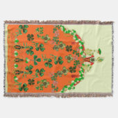 LADY ORANGE EN KLAVEREN St. Patricks Day Feest Deken (Voorkant)