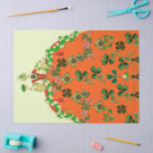 LADY ORANGE EN KLAVEREN St. Patricks Day-feest Tissuepapier (Craft)