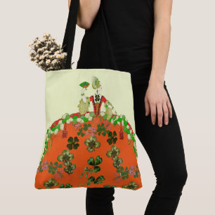 LADY ORANGE EN KLAVEREN St. Patricks Day Feest Tote Bag