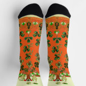 LADY ORANGE EN KLAVERTJE VIER St. Patricks Day-fee Sokken (Top)