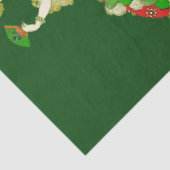 LADY ORANGE EN SHAMROCKS St. Patricks Day Groen  Tissuepapier (Detail)