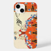 LADY ORANJE DECO MODE COSTUME DESIGNER MONOGRAM Case-Mate iPhone CASE (Achterkant)