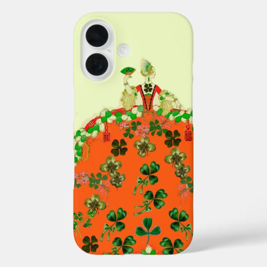 LADY ORANJE EN SHAMROCKS St. Patricks Day Mode Case-Mate iPhone Case (Achterkant)