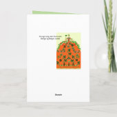 LADY ORANJE EN SHAMROCKS St. Patricks Day Mode Feestdagen Kaart (Achterkant)