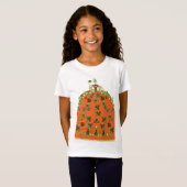 LADY ORANJE EN SHAMROCKS St. Patricks Day Party T-shirt (Voorkant volledig)