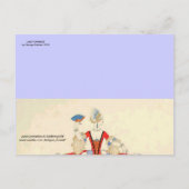 LADY ORANJE MASQUERADE PARTY SAVE THE DATE AANKONDIGINGSKAART (Achterkant)