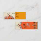 LADY ORANJE MODE COSTUME DESIGNER MAKEUP ARTIST MINI VISITEKAARTJE (Voorkant / Achterkant)