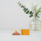 LADY ORANJE MODE COSTUME DESIGNER MAKEUP ARTIST MINI VISITEKAARTJE (Staand voorkant)