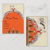 LADY ORANJE MODE COSTUME DESIGNER MAKEUP ARTIST VISITEKAARTJE (Voorkant / Achterkant)