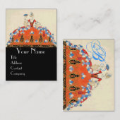 LADY ORANJE MODE COSTUME DESIGNER MAKEUP ARTIST VISITEKAARTJE (Voorkant / Achterkant)