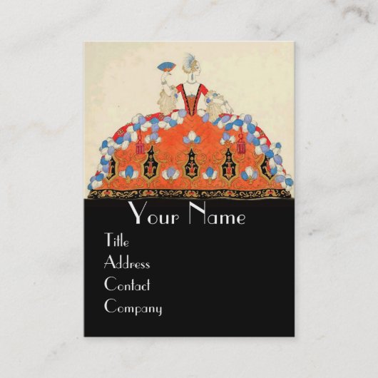 LADY ORANJE MODE COSTUME DESIGNER MAKEUP ARTIST VISITEKAARTJE (Voorkant)