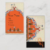 LADY ORANJE MODE COSTUME DESIGNER MAKEUP ARTIST VISITEKAARTJE (Voorkant / Achterkant)