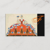 LADY ORANJE MODE COSTUME DESIGNER MAKEUP ARTIST VISITEKAARTJE (Achterkant)