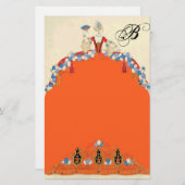 LADY ORANJE MODE COSTUME DESIGNER MONOGRAM BRIEFPAPIER (Voorkant / Achterkant)