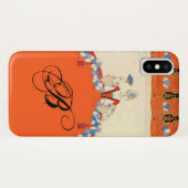 LADY ORANJE MODE COSTUME DESIGNER MONOGRAM Case-Mate iPhone CASE (Achterkant (horizontaal))