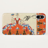 LADY ORANJE MODE COSTUME DESIGNER MONOGRAM Case-Mate iPhone CASE (Achterkant (horizontaal))