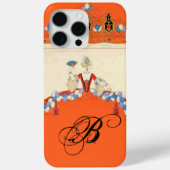 LADY ORANJE MODE COSTUME DESIGNER MONOGRAM Case-Mate iPhone CASE (Achterkant)