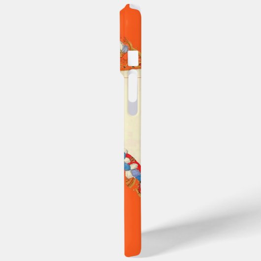 LADY ORANJE MODE COSTUME DESIGNER MONOGRAM Case-Mate iPhone CASE (Achterkant / Links)