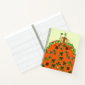 LADY ORANJE, SHAMROCKS ART DECO St. Patricks Day Notitieboek (Binnen)