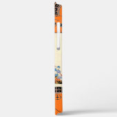 LADY ORANJE ZWARTE ZWEMMELEN/MODE COSTUME DESIGNER Case-Mate iPhone CASE (Achterkant / Links)