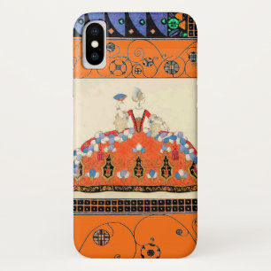 LADY ORANJE ZWARTE ZWEMMELEN/MODE COSTUME DESIGNER iPhone X HOESJE