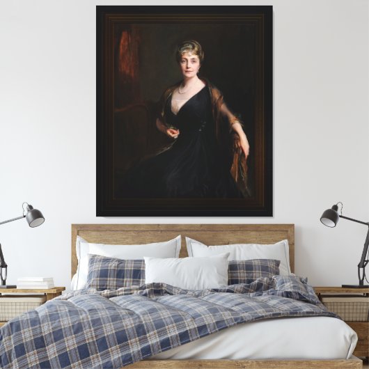 Lady Orr-Lewis van Philip Alexius de László Canvas Afdruk (Insitu (Slaapkamer))