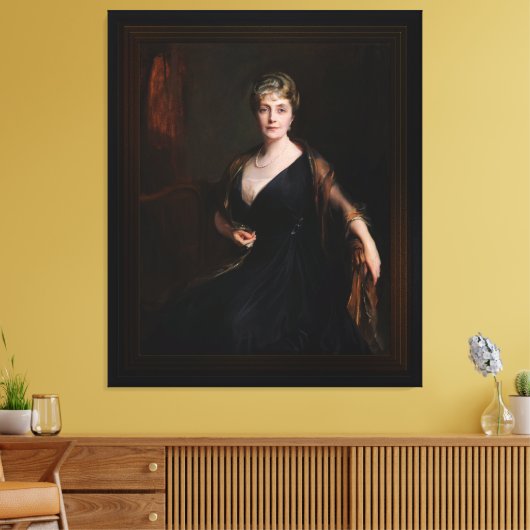 Lady Orr-Lewis van Philip Alexius de László Canvas Afdruk (Insitu (Woonkamer))