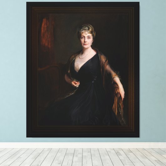 Lady Orr-Lewis van Philip Alexius de László Canvas Afdruk (Insitu (Houten vloer))