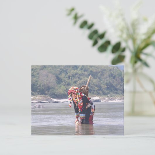 Lady Padaung Briefkaart (Staand voorkant)