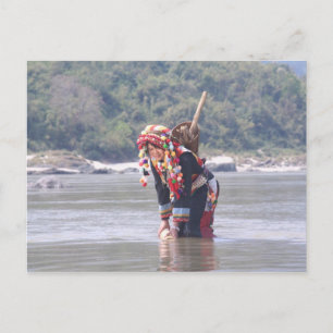 Lady Padaung Briefkaart